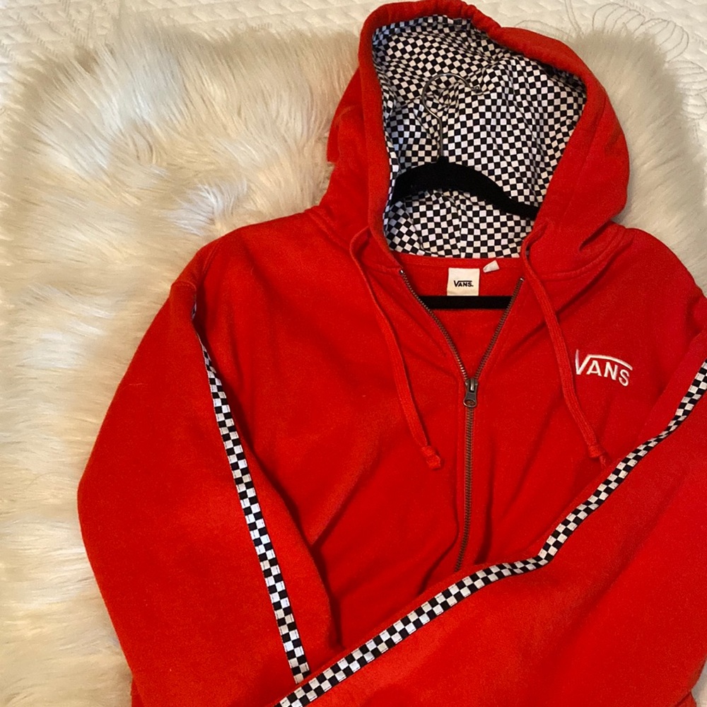Vans Racing Stripe Cropped Hoodie